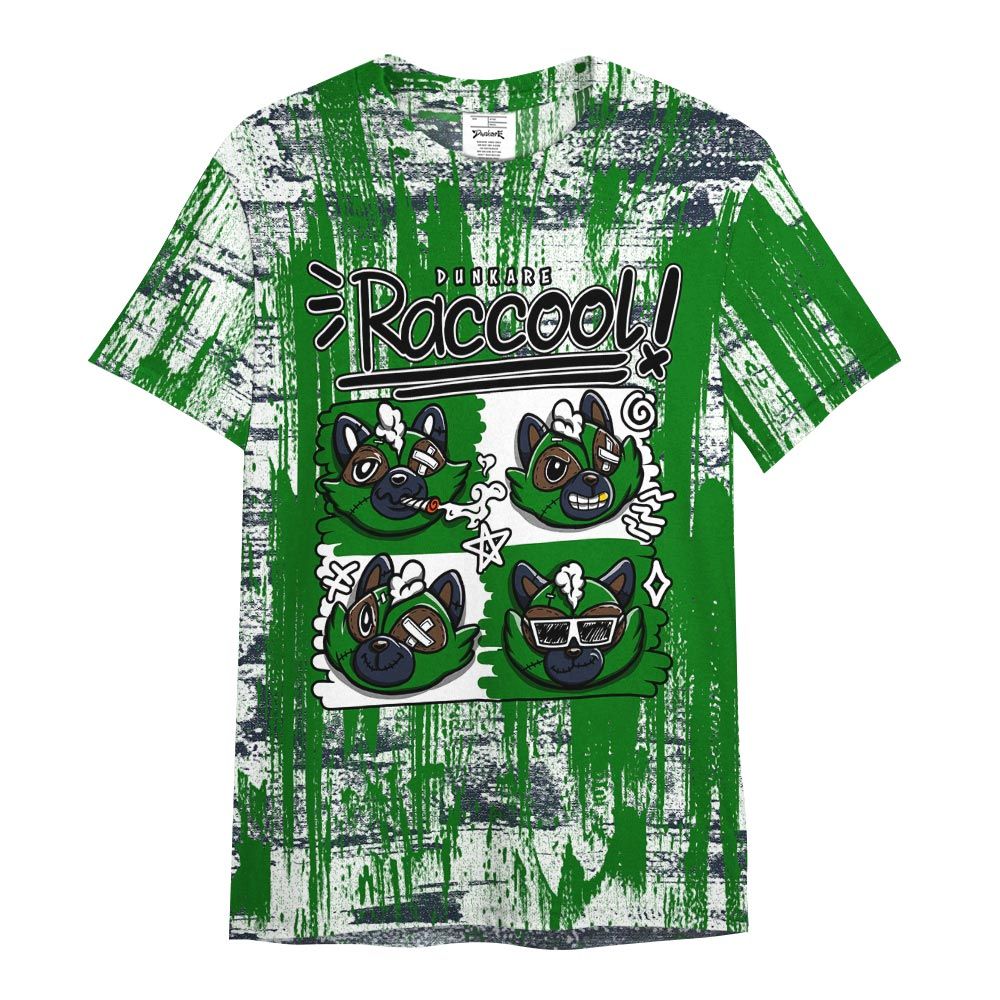Shirt To Match Midnight Navy 13s - Raccool Raccoon Glitch Art Shirt Unisex