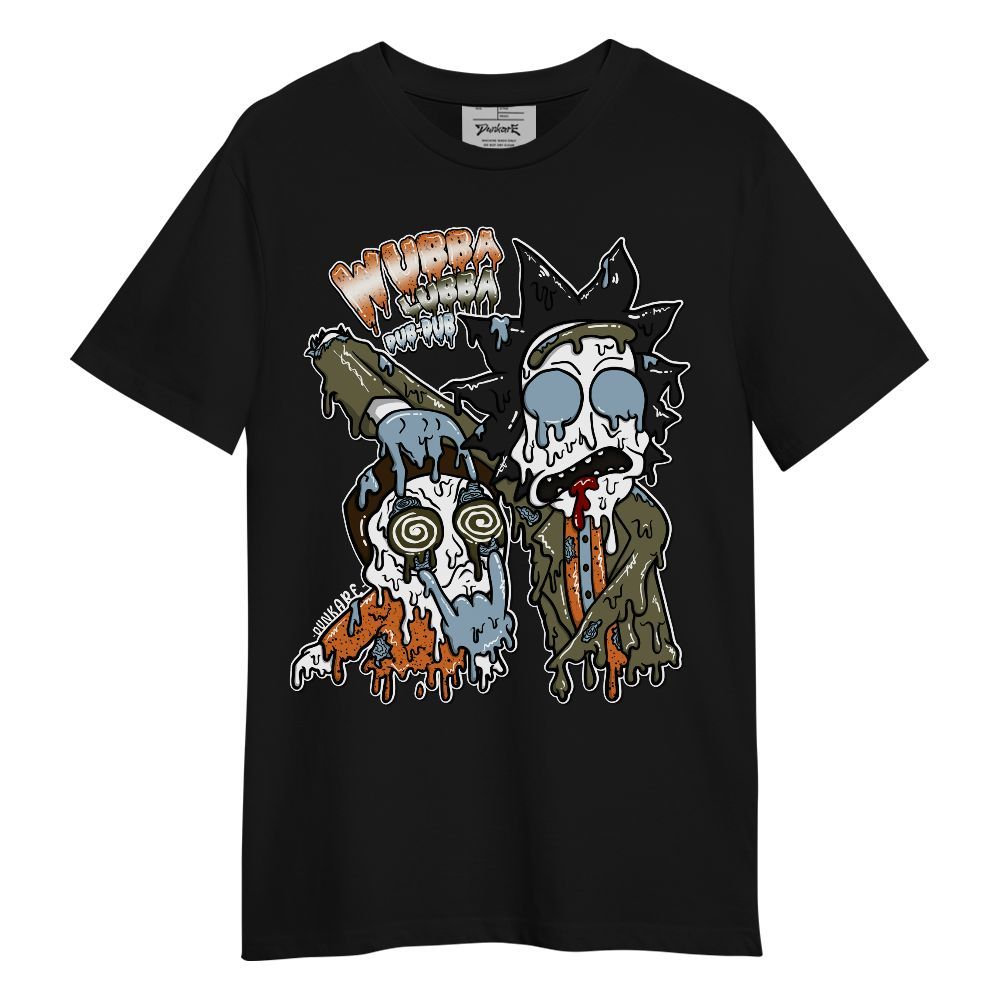 Shirt To Match Olive 5s - Wubba Rick Drip Graphic