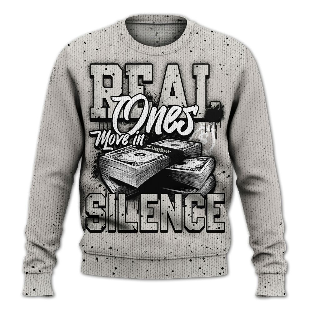 Sweater To Match The Classic 40s - Move In Silence Money Street Retro Graphic