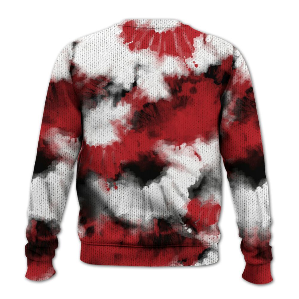 Knitted Sweater To Match Retro Cherry 12s - Tie Dye FK Around Find Out