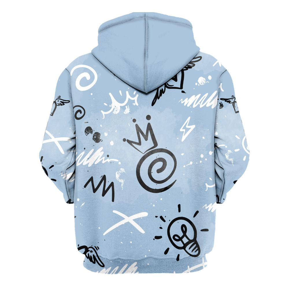 Hoodie To Match High University Blue 1s - Drip Been Di2ferent All Over Print