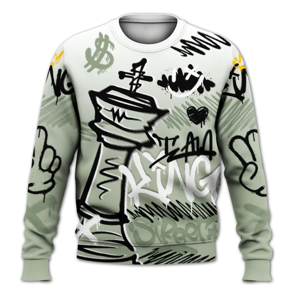 Dunkare Seafoam Sail 4s Shirt, Street King Chess Streetwear All Over Print Unisex Sweatshirt