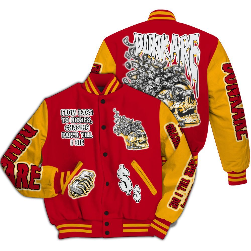 Varsity Jacket To Match Cardinal 7s - From Rags To Riches All Over Print