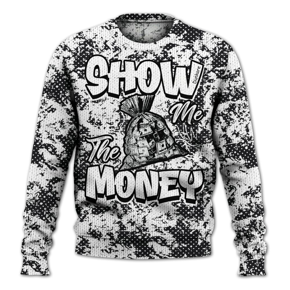 Knitted Sweater To Match White Thunder 4s - Show Me The Money Retro