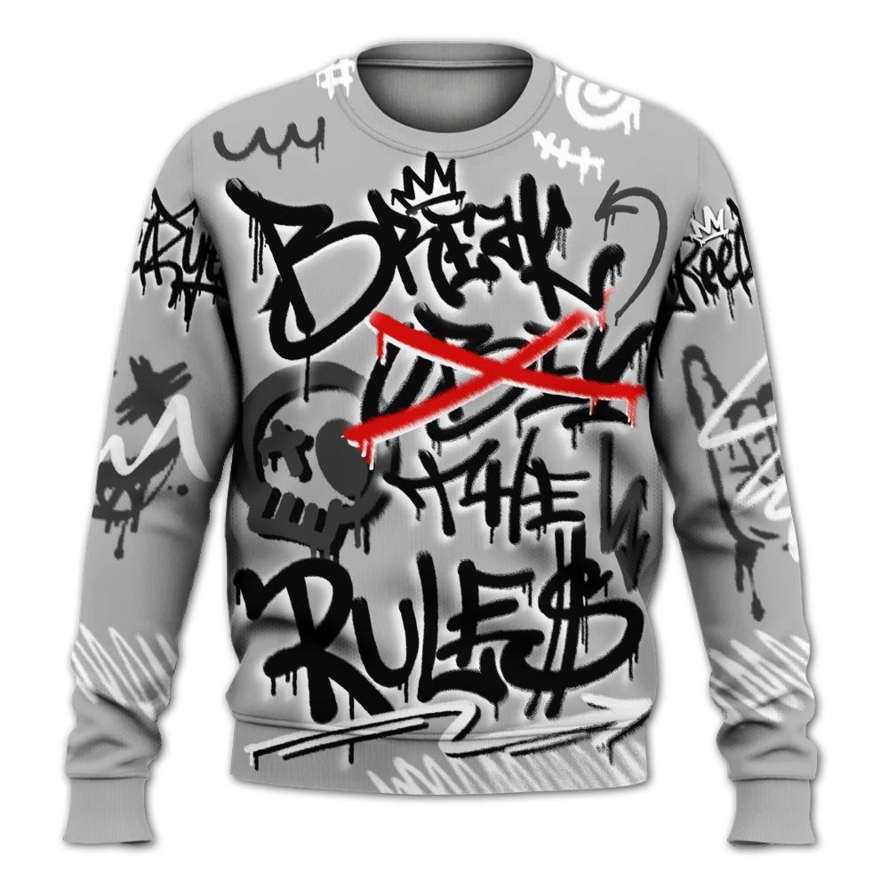 Sweatshirt To Match NOCTA Black 2s - Break Rules Streetwear All Over Print