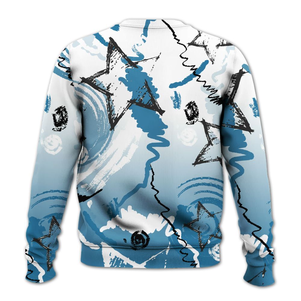 Sweatshirt To Match High OG UNC Reimagined 1s - Grind Shine Later Drip All Over Print