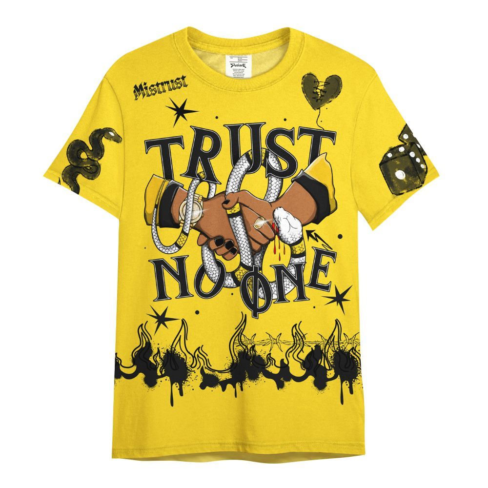 Shirt To Match Retro Thunder 4s - Trust No One Snake-Bite Doodle Crayon All Over Print
