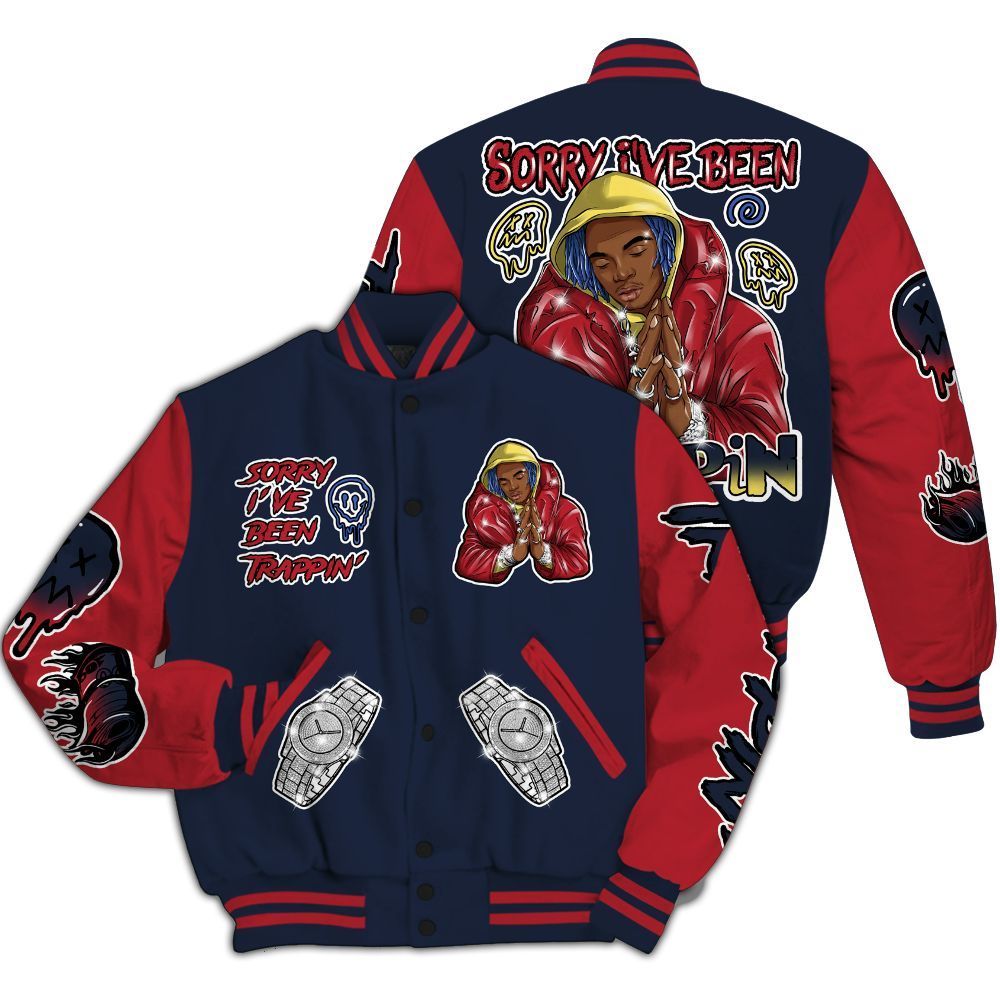 Varsity Jacket To Match Dunk Low COJP What The 2024 - Trappin' Unique All Over Print