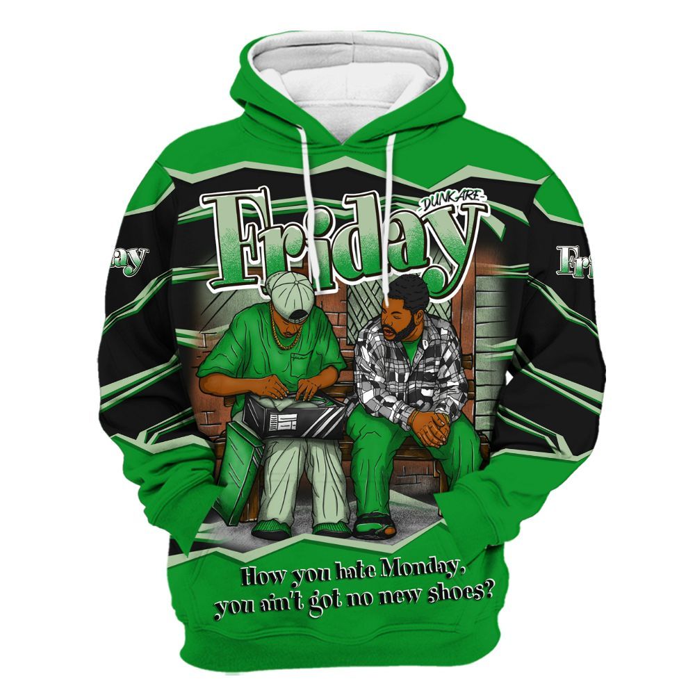 Hoodie To Match Green Spark CJ1 T-Rex - Friday Movie 90s TV All Over Print