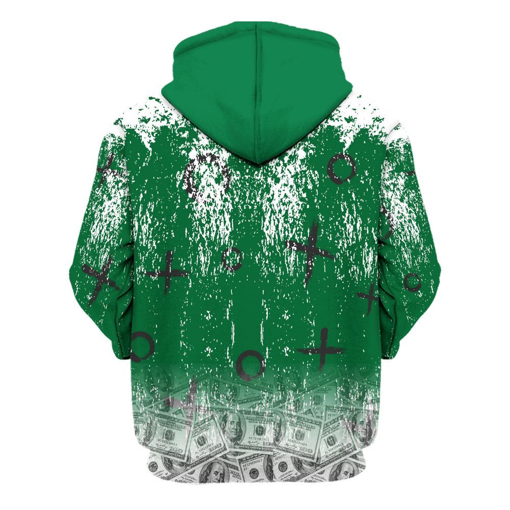 Hoodie To Match Pine Green 13s - Selfmade Unique Drip All Over Print