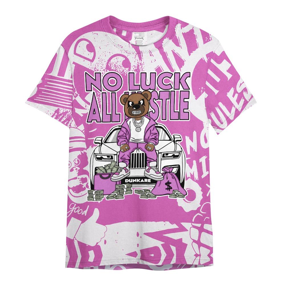 Shirt To Match Hyper Violet 4s - So Unlucky Bear Monogram Graffiti Shirt Unisex