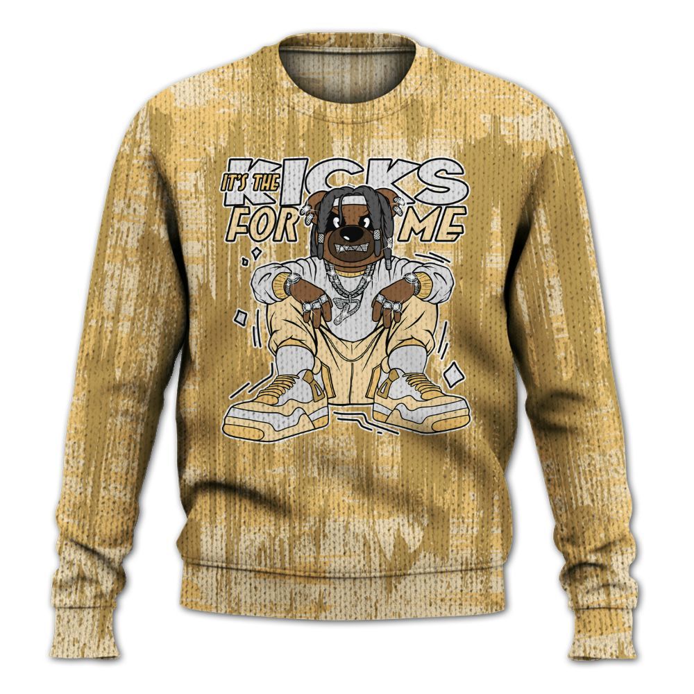 Knitted Sweater To Match Craft Paris 6s - Sneakers Bear Glitch Art