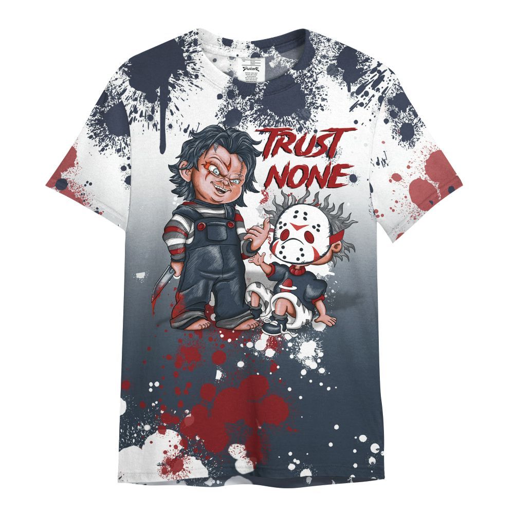Shirt To Match Retro Olympic 6s - Trust No One Scary All Over Print