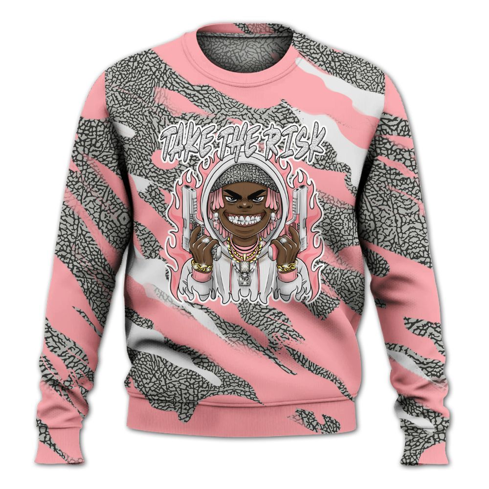 Sweatshirt To Match Retro Wings 3s - Take The Risk Colored All Over Print