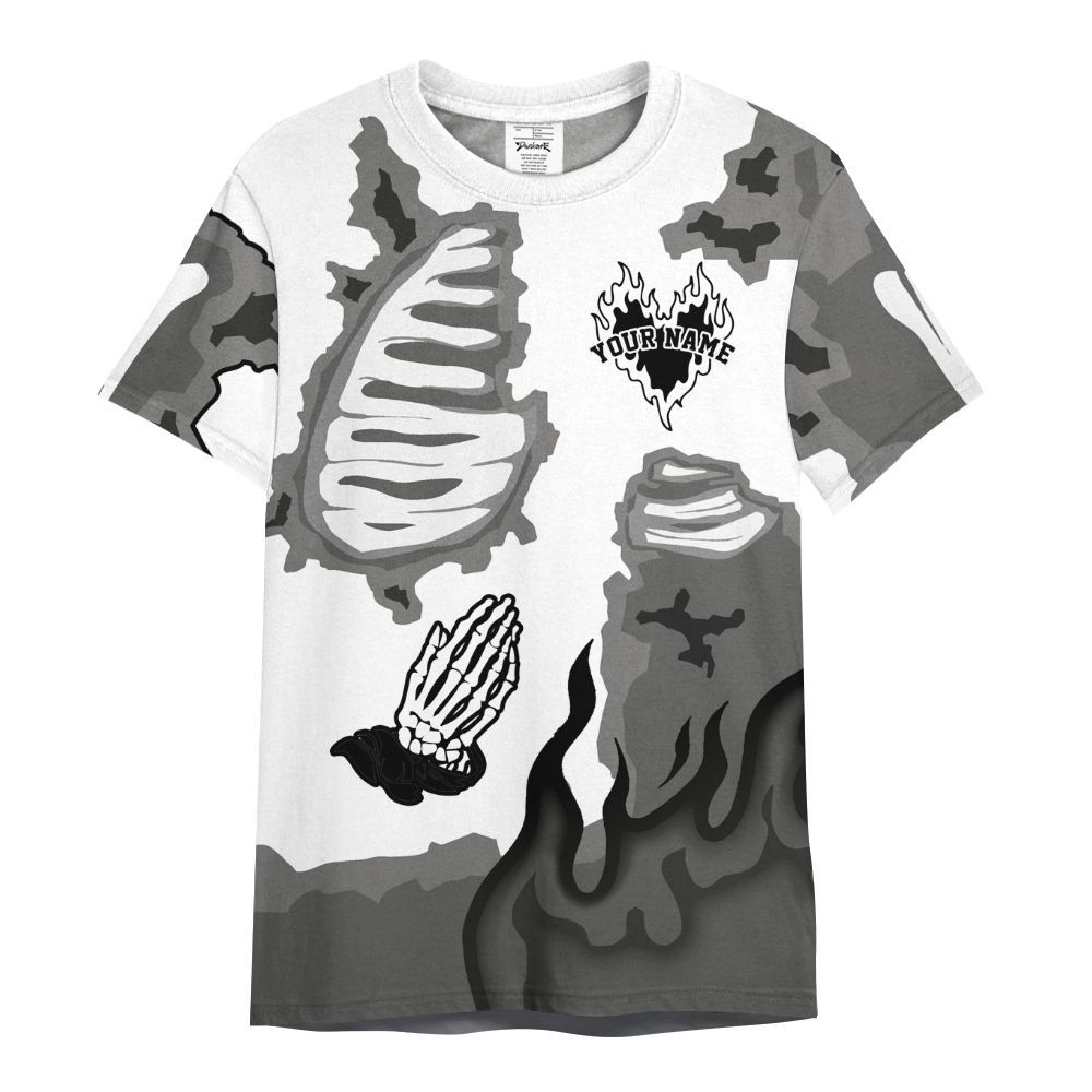 Shirt To Match OG Steel Grey 10s - Dislike Us Graphic Burning Custom Name All Over Print