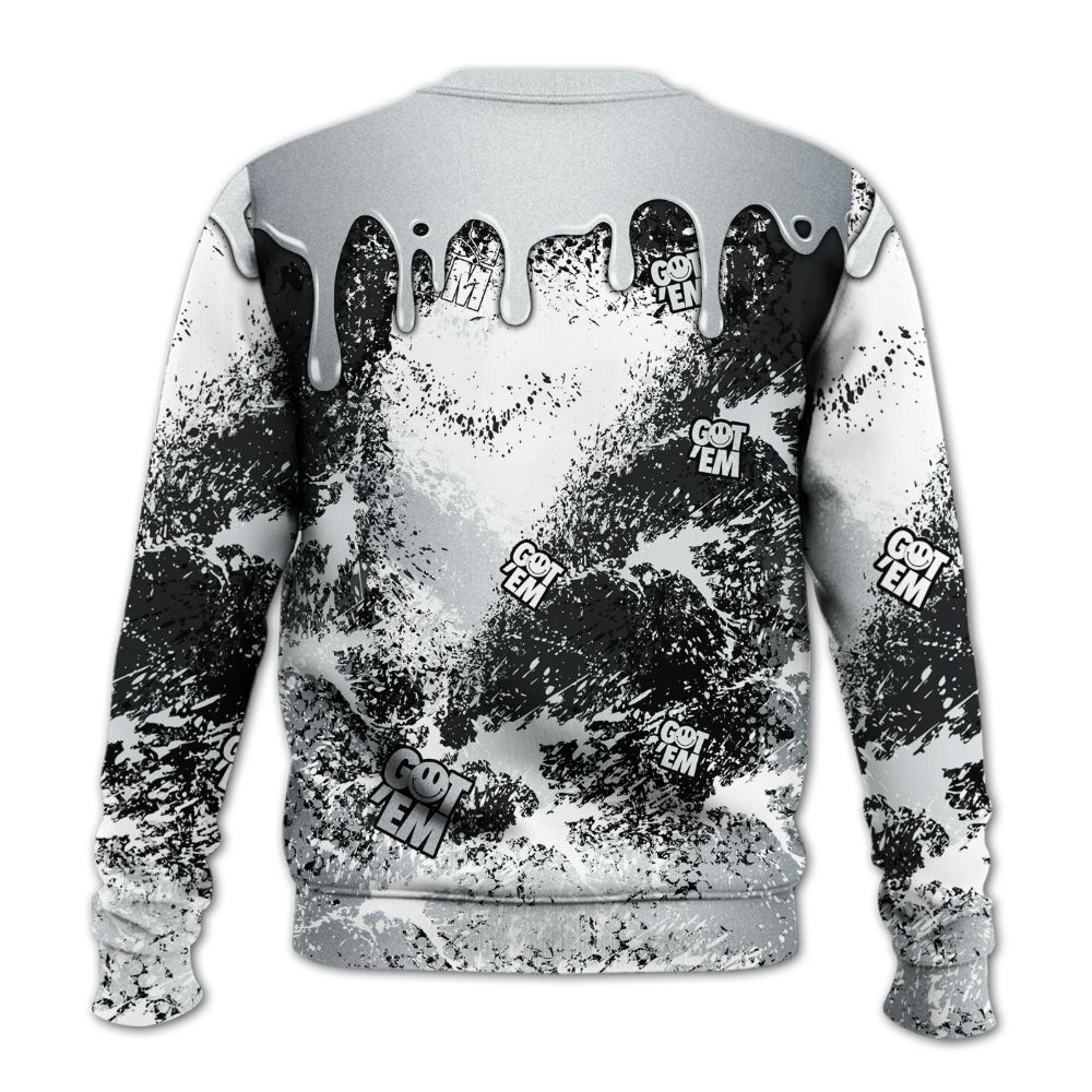 Sweatshirt To Match Cap And Gown 6s - Dripping 23 Drip All Over Print