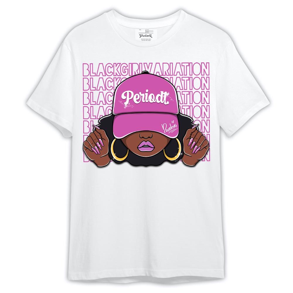 Shirt To Match Shirt Streetwear Black Girl Variation, Hyper Violet 4s T-- To Match Sneaker Hyper Violet 4s Graphic Tee NCT