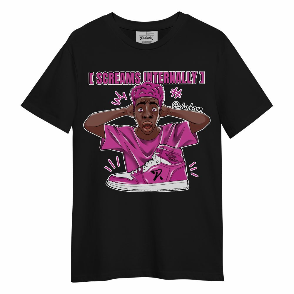 Shirt To Match Dunk Low Active Fuchsia - Scream Internally Unisex Shirt