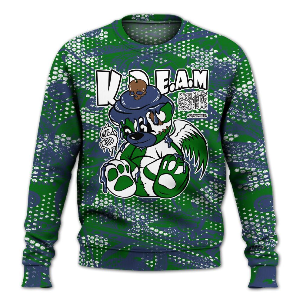 Sweatshirt To Match Midnight Navy 13s - Loot Bear All Over Print