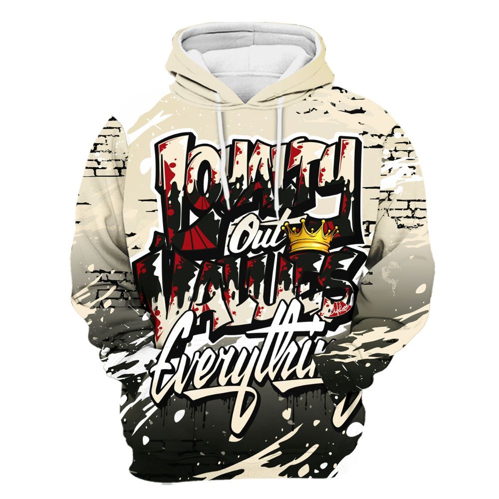 Hoodie To Match Retro Low OG Nitro 1s - Values Of Loyalty Drip All Over Print