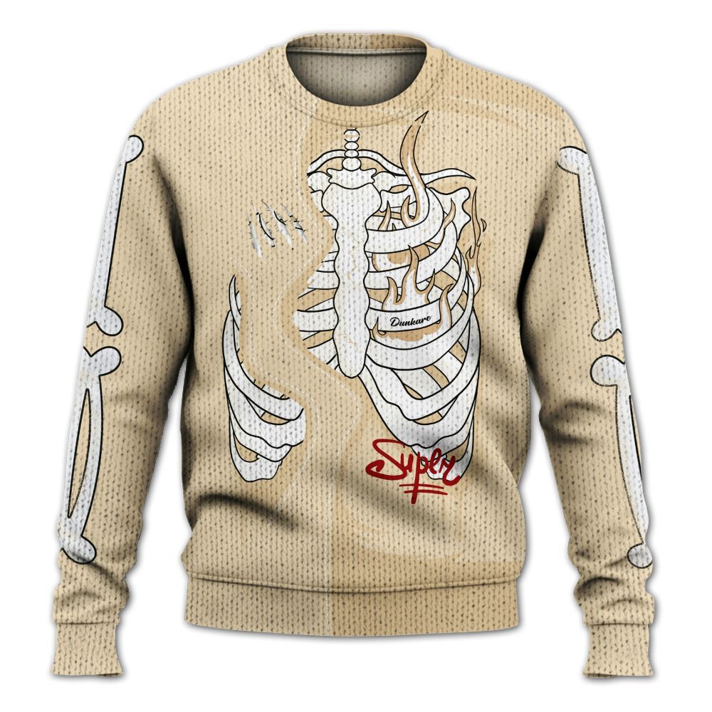 Knitted Sweater To Match Dunk Low Strawberry Waffle - It's The Kick For Me