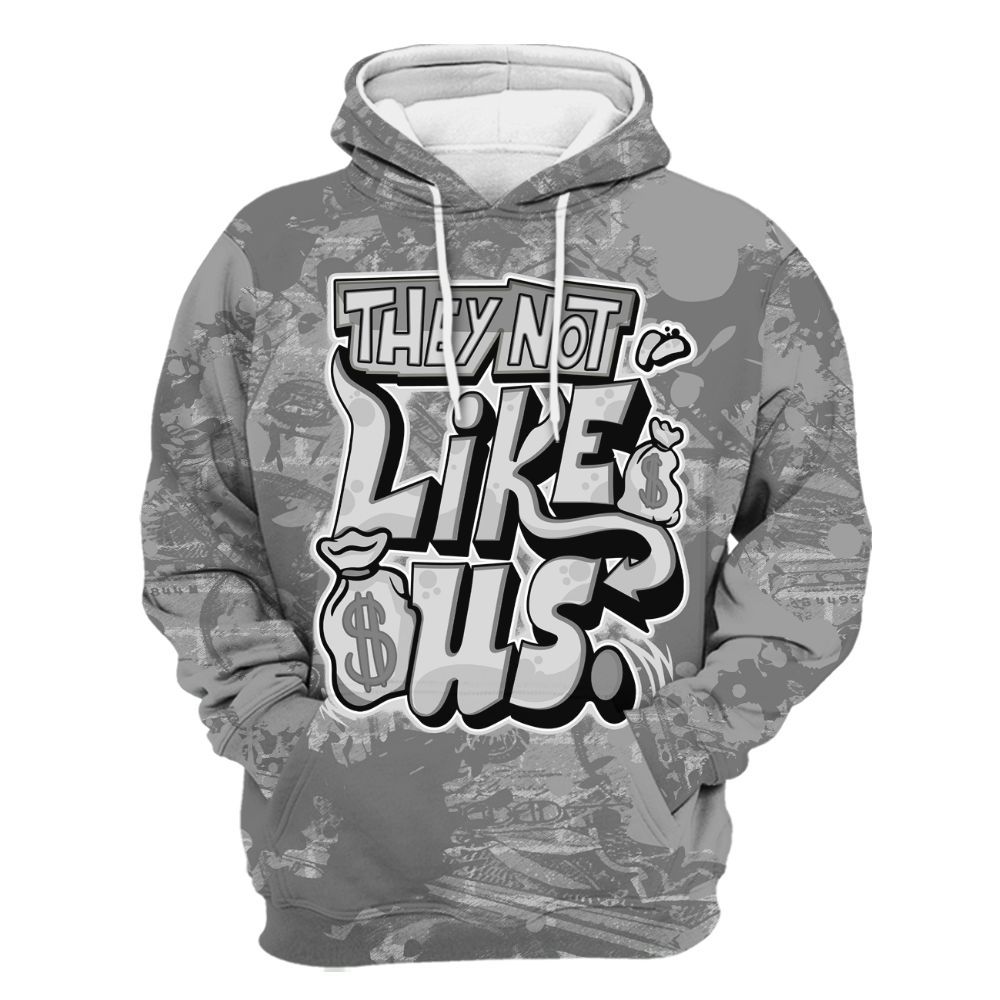 Hoodie To Match Black Wolf Grey 12s - Dislike Us Graphic Street Art All Over Print