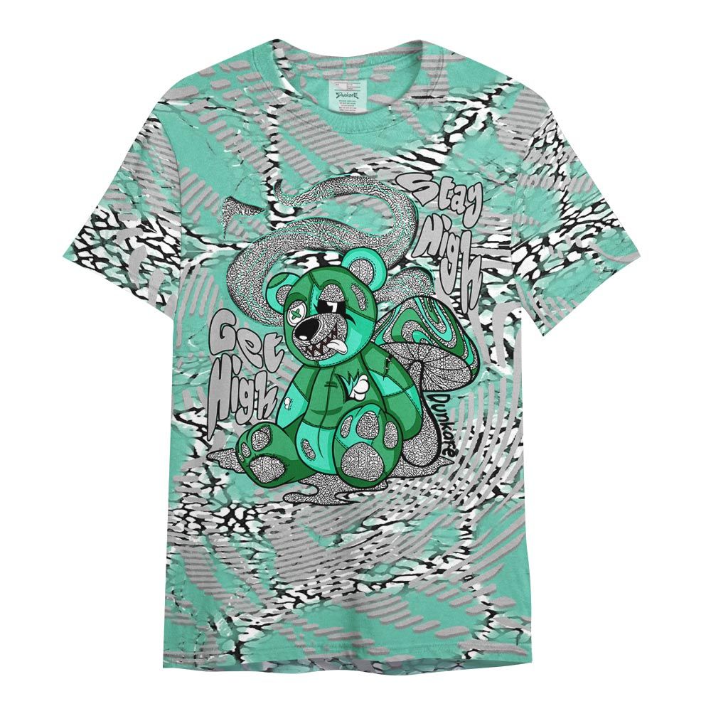 Shirt To Match Black Green Glow 3s - Get High Bear Fume Shirt Unisex