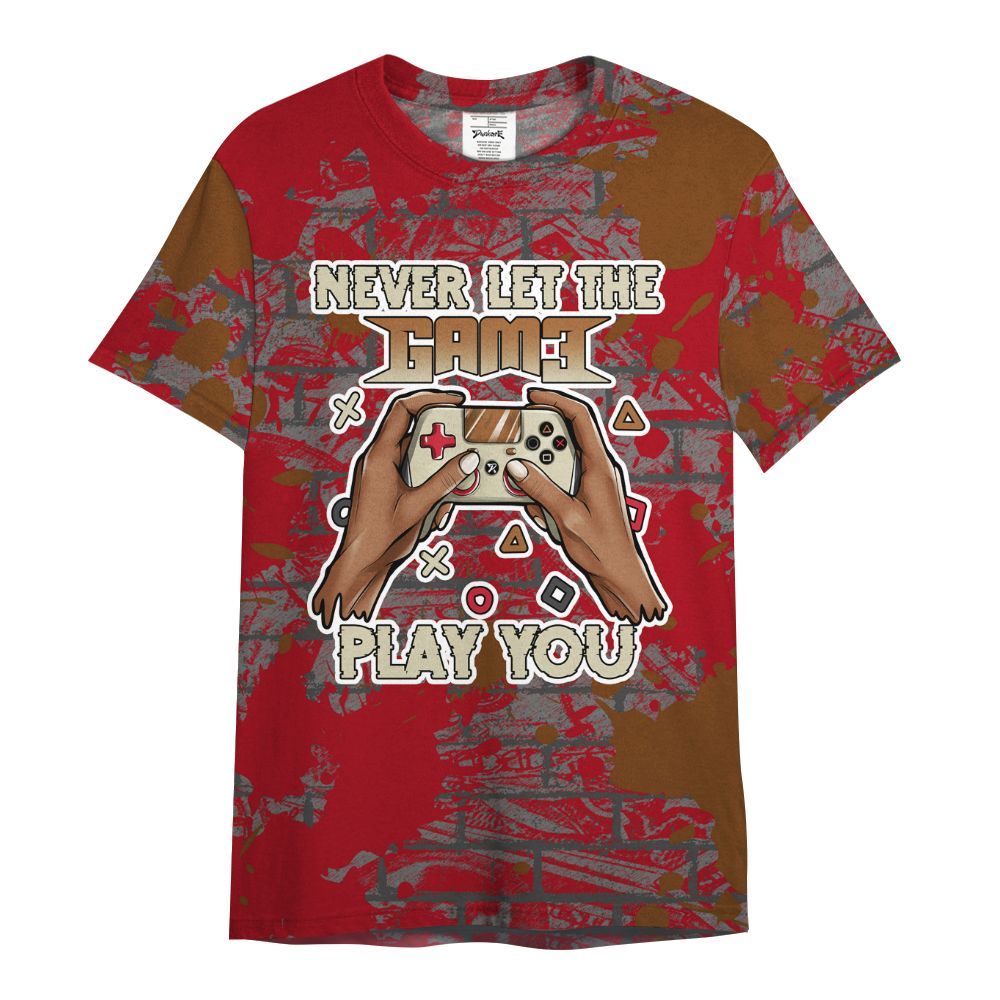 Shirt To Match Archaeo Brown 5s - PlayGame Human Brick All Over Print