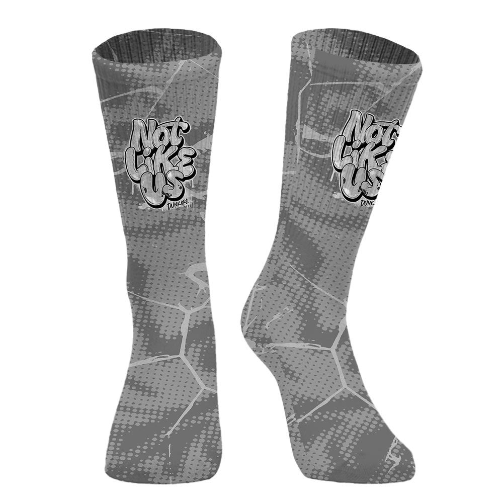 Sock To Match Black Wolf Grey 12s - None Like Us Graphic