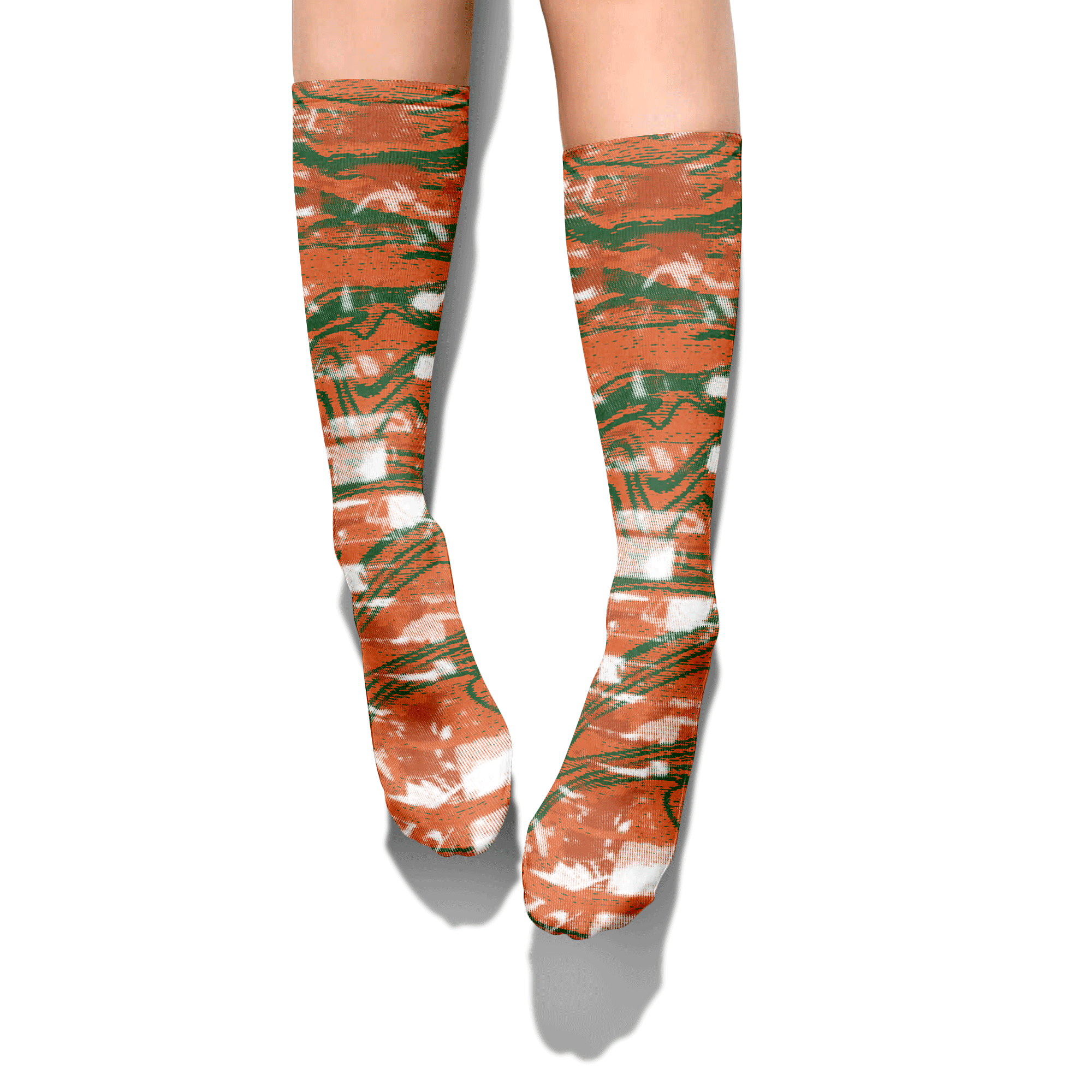 Sock To Match Low Miami 5s - Blurry Abstract Graphic Unisex