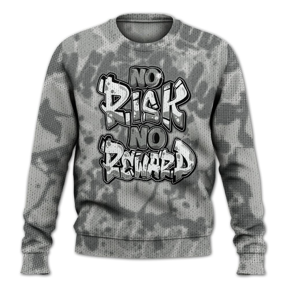 Knitted Sweater To Match Paris Cement Grey 4s - No Risks No Reward Street