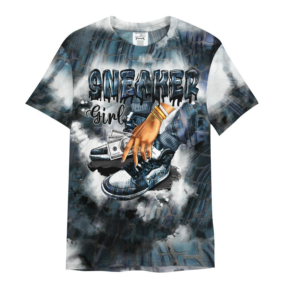 Shirt To Match Air Foamposite Kazuya Mishima - SNEAKER Girl Money Drip Tie Dye All Over Print