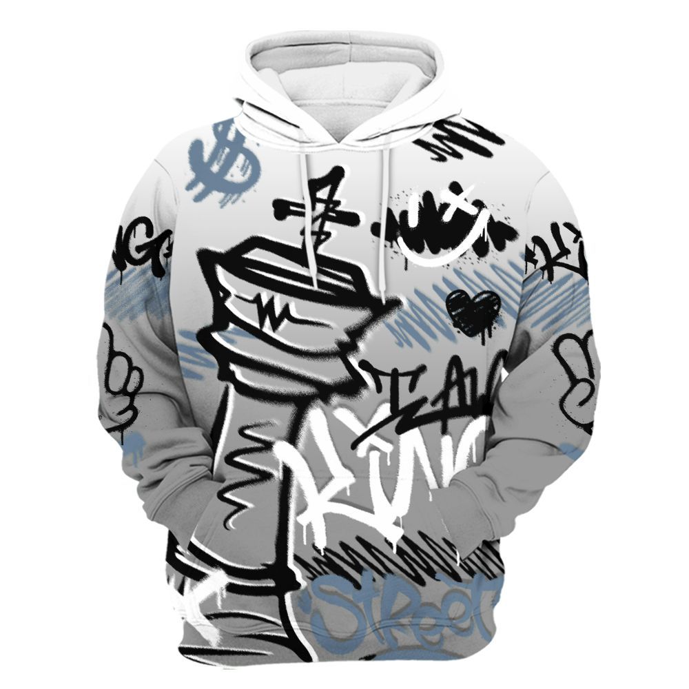 Hoodie To Match Black Chrome 6s - Street King Chess Streetwear All Over Print