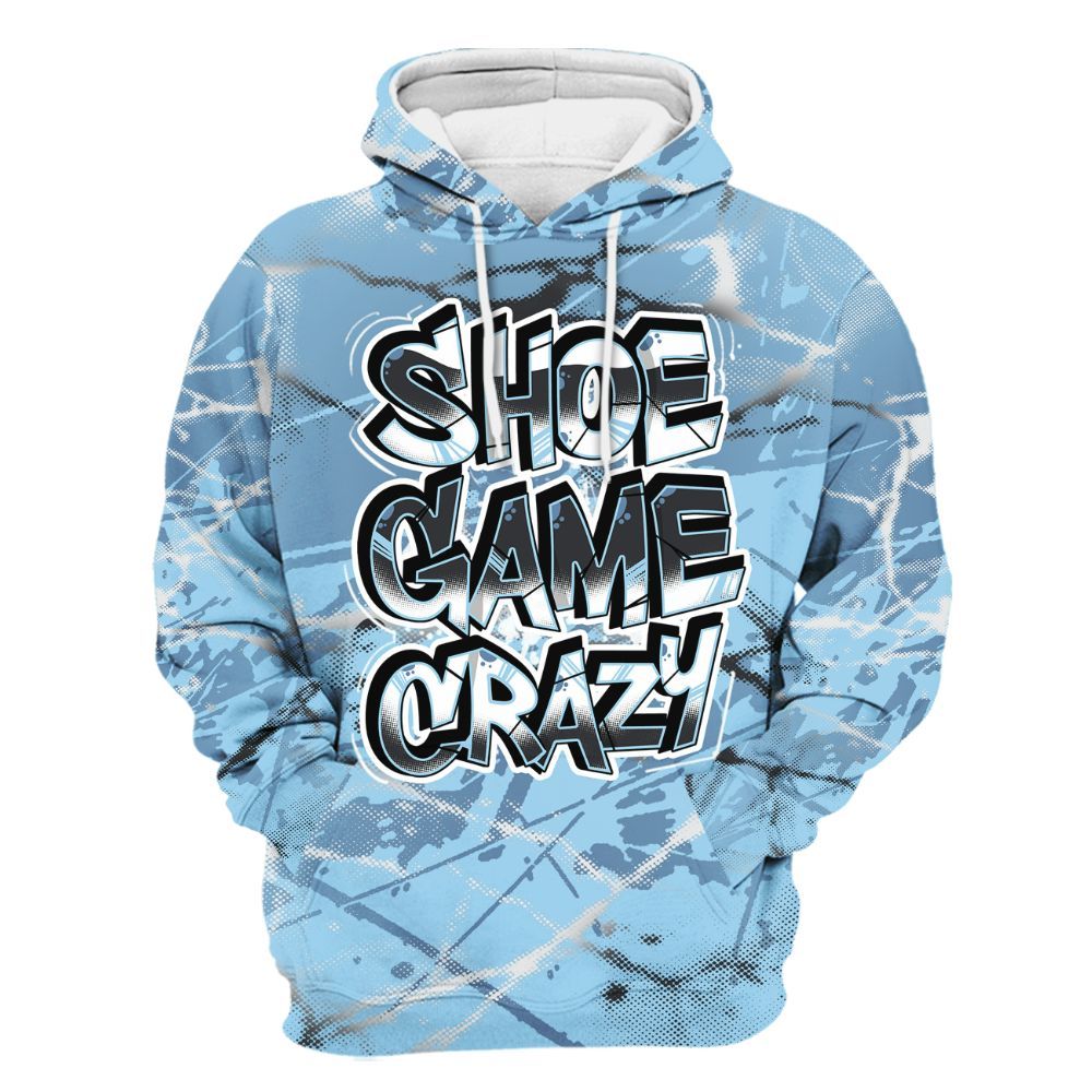 Hoodie To Match Legend Blue 11s - Shoe Game Crazy Graphic All Over Print