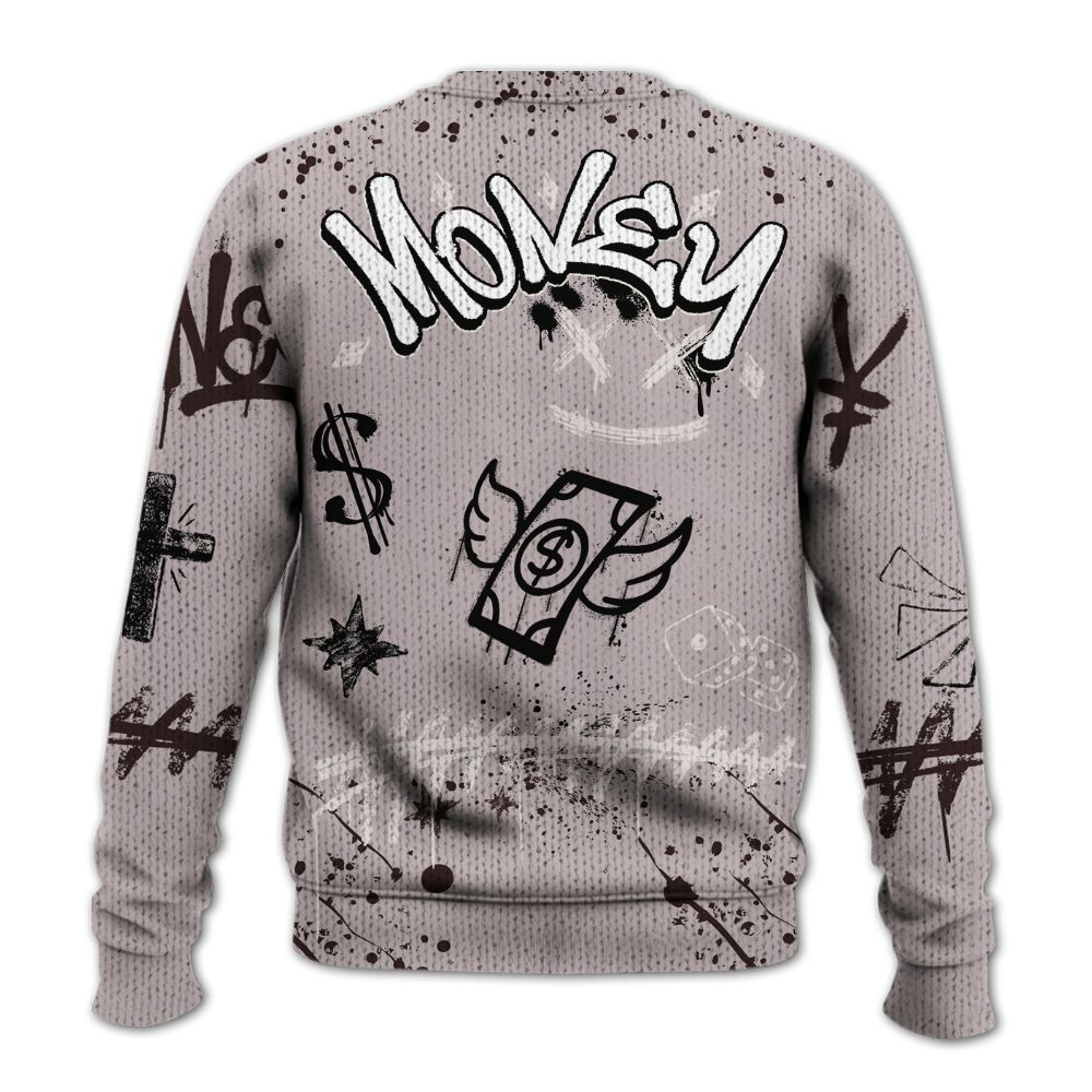 Sweater To Match AMM Air Smokey Mauve 6s - Everybody Paid In Full Crayon Graphic