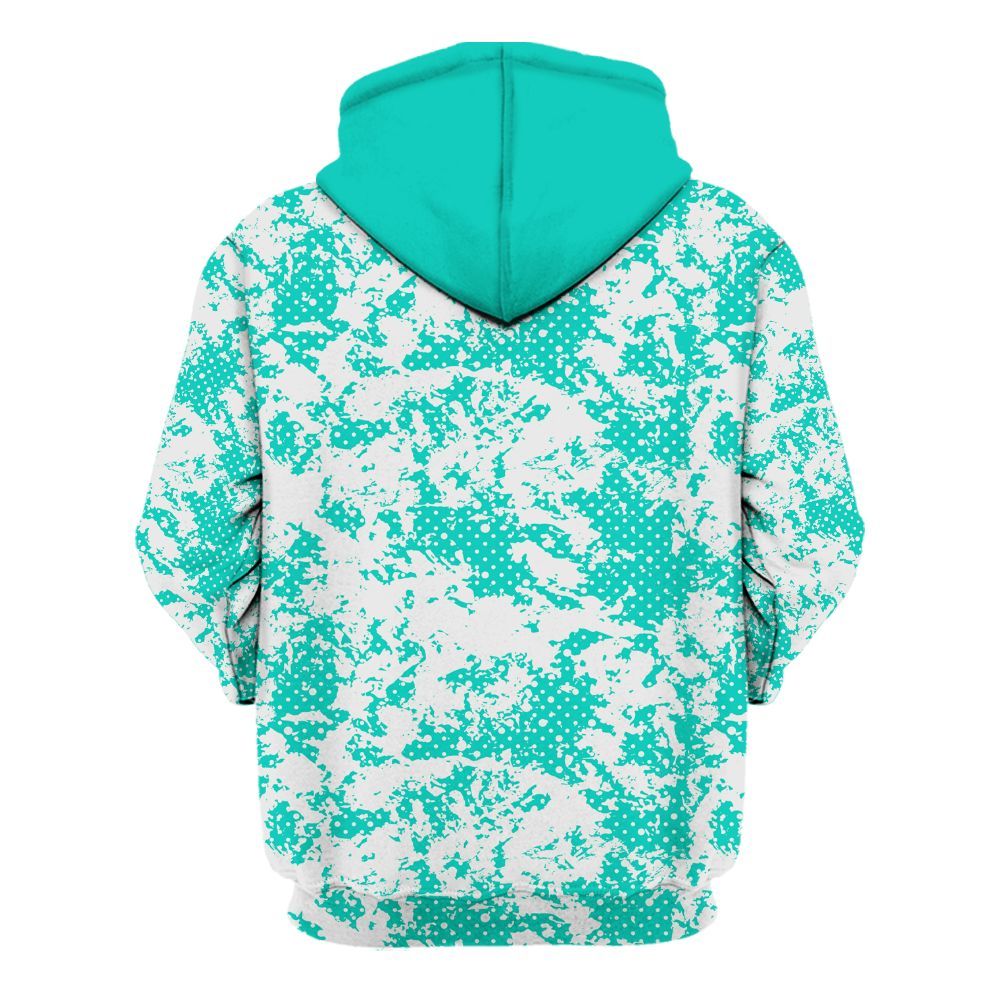 Hoodie To Match Dunk Low Clear Jade - Show Me The Money Retro All Over Print