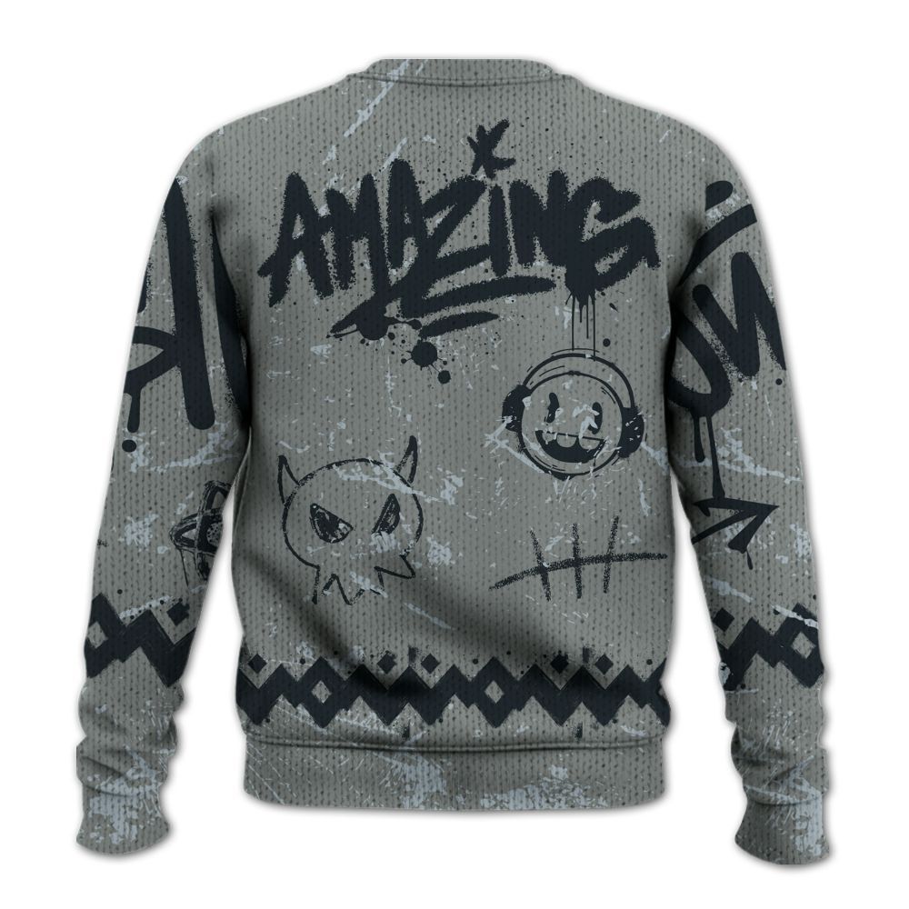 Knitted Sweater To Match Retro Georgetown 6s - Friday Sneaker Crayon