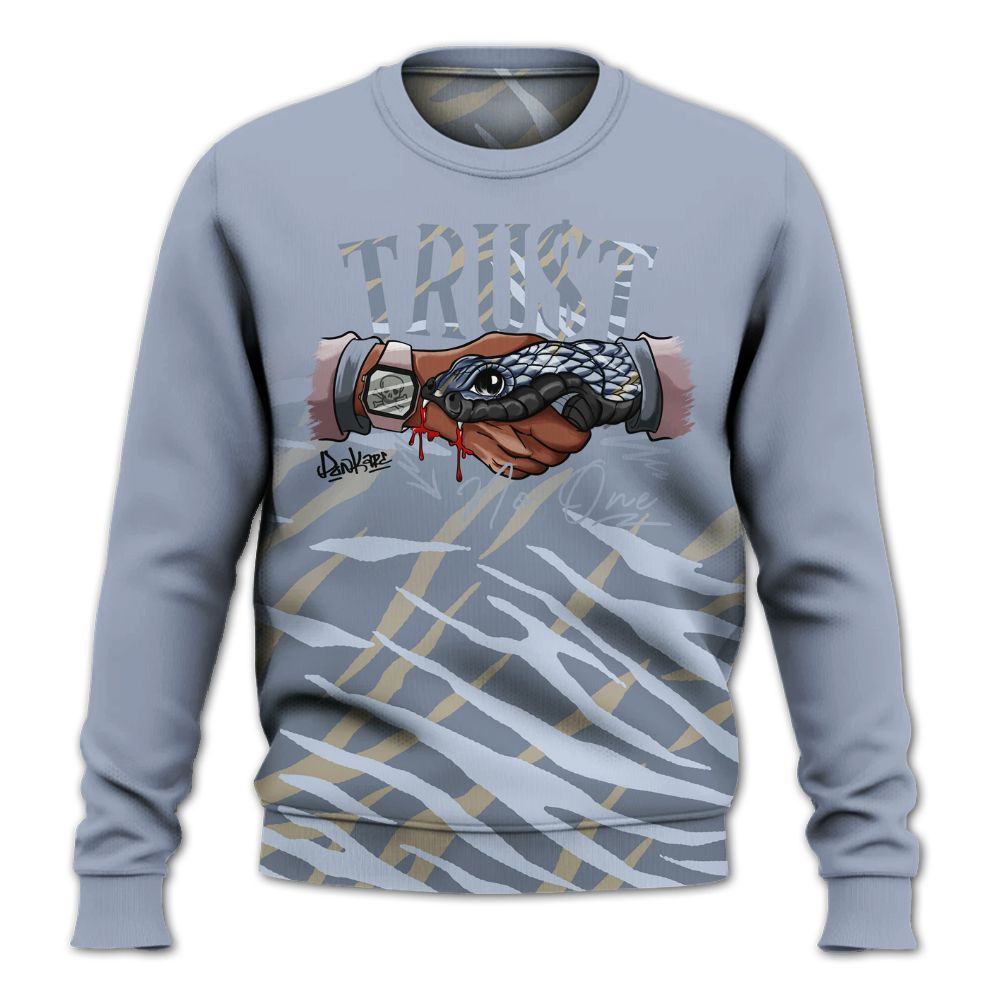 Sweatshirt To Match Ja 2 Induction - Snake Trust No One Drip All Over Print