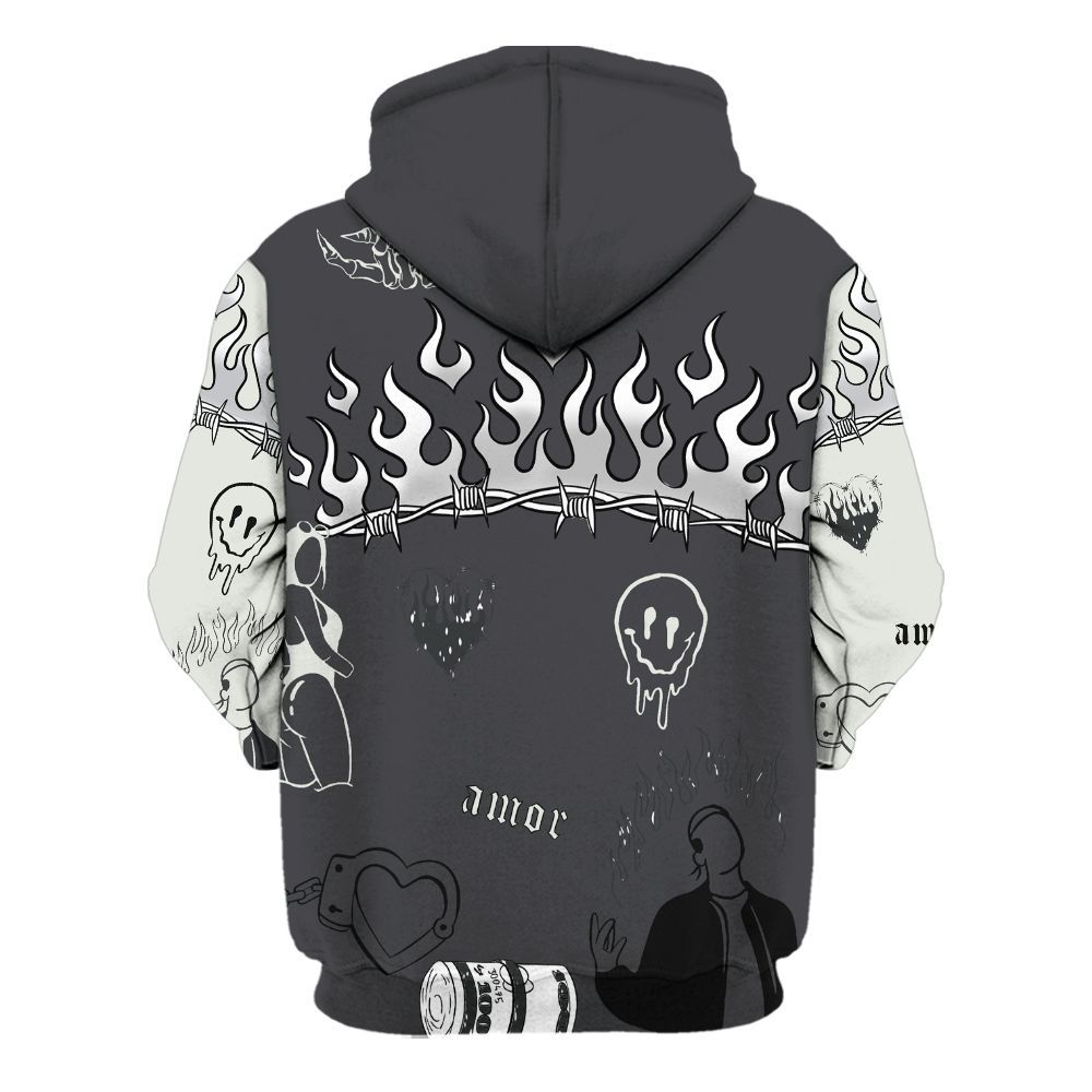 Hoodie To Match Fear 4s - Snake Trust No One All Over Print