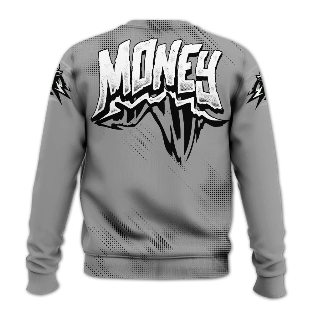 Sweatshirt To Match Black Wolf Grey 12s - Hustle Make Money All Over Print
