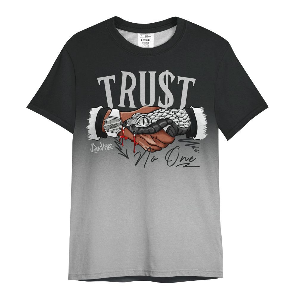 Shirt To Match Low 85 Metallic Black 1s - Snake Trust No One Drip All Over Print
