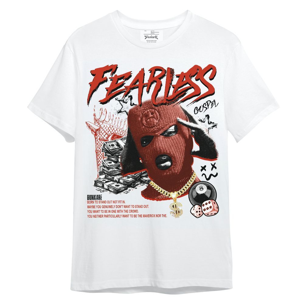Shirt To Match Red Cement 4s - Fearless Gospel Streetwear Money Unisex Shirt