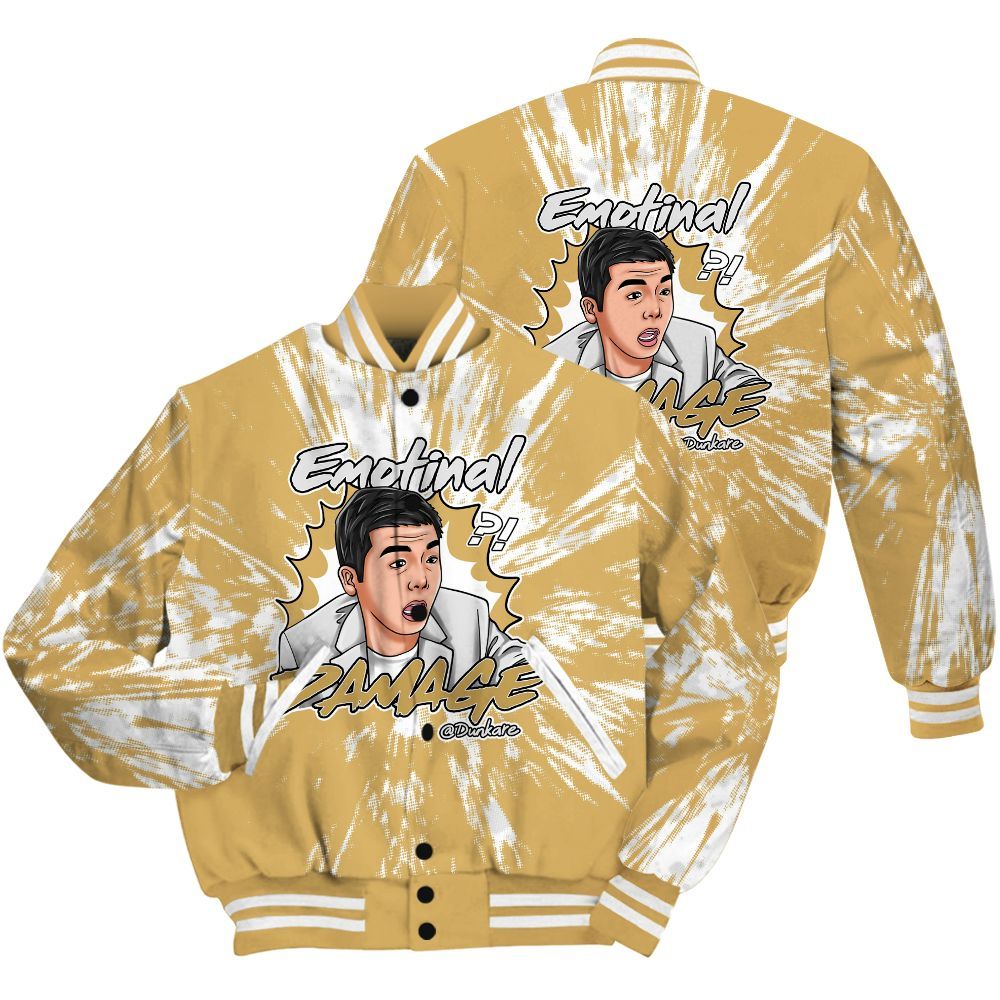 Varsity Jacket To Match Craft Paris 6s Shirt - Damaged Meme Shirt Unisex Outfit All Over Print