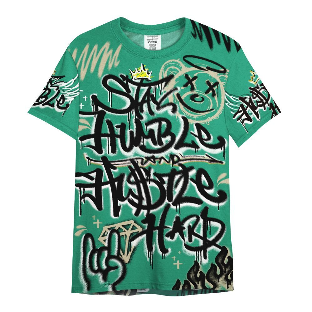 Shirt To Match Pine Green 4s - Humble Drip Streetwear Graffity All Over Print