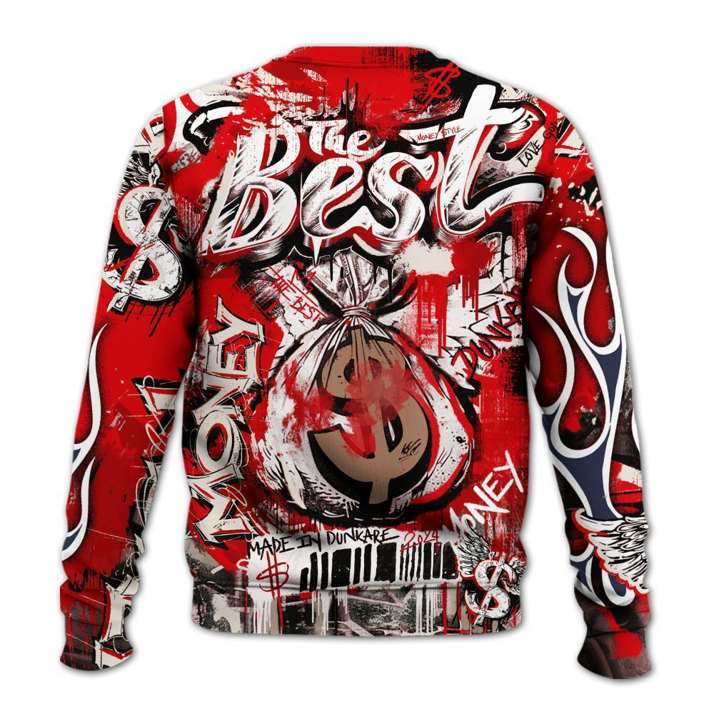 Sweatshirt To Match Low OG Howard University 1s - The Best Money All Over Print