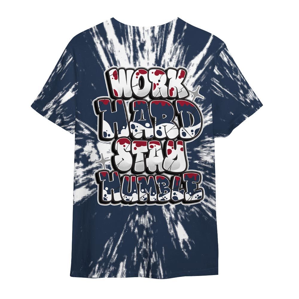 Shirt To Match Retro Navy Blue 2024 6s - Working Hard And Humble Luxury Shirt Unisex