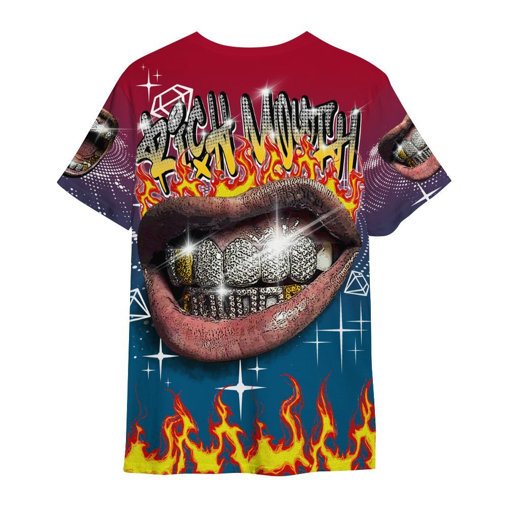 Shirt To Match GS Messy Room 4s - Rich Mouth Fire Rap Retro 90s All Over Print