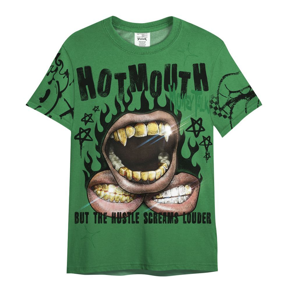 Shirt To Match Lucky Green 1s - Mouth Burning Street Style All Over Print