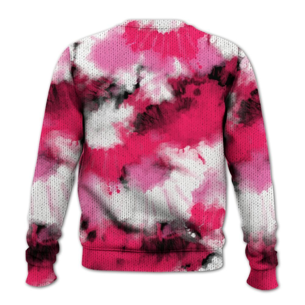Knitted Sweater To Match Air VaporMax Plus Triple Pink - Tie Dye FK Around Find Out