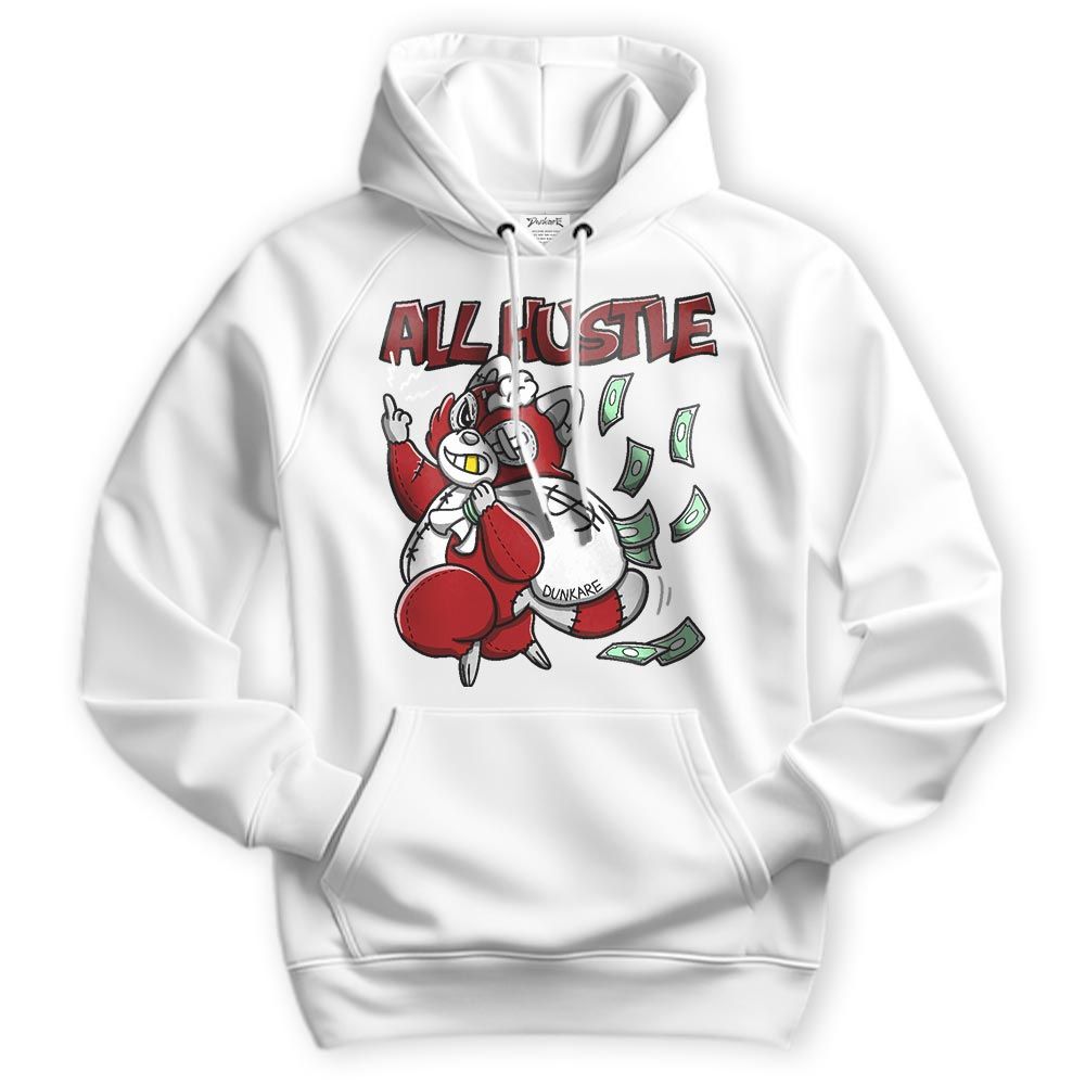 Sweatshirt To Match Red Taxi 12s Hoodie - All Hustles Raccoon Version 2 Hoodie Unisex